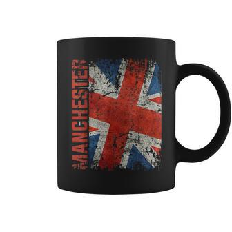 Manchester England United Kingdom British Jack Union Flag Coffee Mug - Monsterry