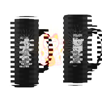 Maneki-Neko Japanese Lucky Cat Coffee Mug - Thegiftio