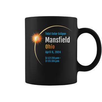 Mansfield Ohio Oh Total Solar Eclipse 2024 1 Coffee Mug - Monsterry UK