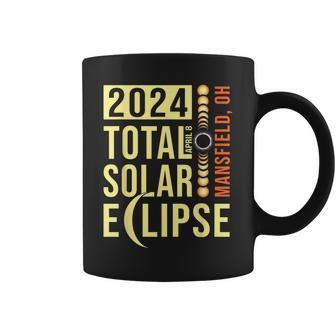 Mansfield Ohio Total Solar Eclipse April 8 2024 Coffee Mug | Mazezy