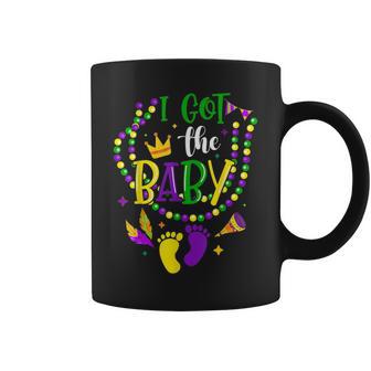 Mardi Gras 2022 I Got The Baby Pregnancy Announcement Womens Coffee Mug - Monsterry UK