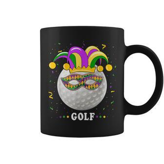 Mardi Gras Golf Costume Mardi Gras Jester Hat Golf Lover Coffee Mug - Seseable
