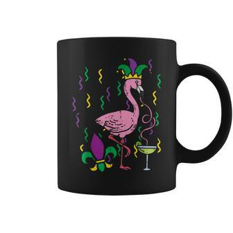 Mardi Gras Jester Flamingo Carnival Bird Women Coffee Mug - Seseable