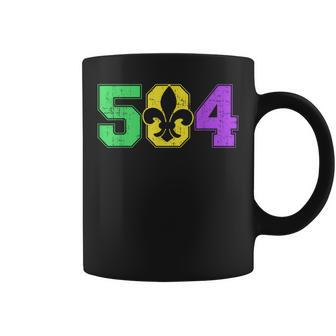 Mardi Gras New Orleans 504 Louisiana Coffee Mug - Thegiftio UK