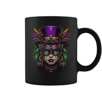 Mardi Gras Priestess New Orleans Witch Doctor Voodoo Coffee Mug - Seseable