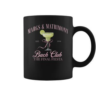 Margs And Matrimony Bachelorette Party Bach Club Margarita Coffee Mug - Monsterry DE