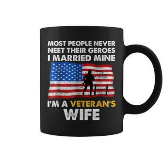 I Married My Hero I'm A Veteran's Wife Coffee Mug - Monsterry UK