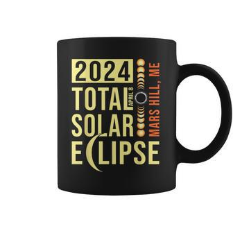 Mars Hill Maine Total Solar Eclipse April 8 2024 Coffee Mug - Monsterry