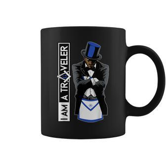 Masonic I Am A Traveler Freemason To The East Father's Day Coffee Mug - Monsterry UK