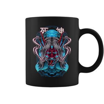 Masque D'anime Japonais Kitsune Oni Fantôme Demon Tasse - Cadeauxyz