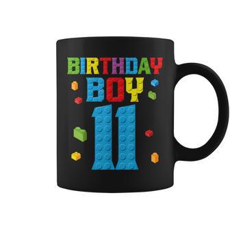 Master Builder 11Th Birthday Boy 11 Year Building Bricks Coffee Mug - Seseable