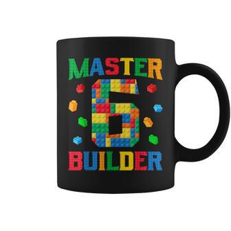 Master Builder 6Th Birthday 6 Year Old Brick Building Blocks Coffee Mug - Monsterry DE