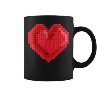 Master Builder Block Brick Building Heart Valentines Day Boy Coffee Mug - Seseable