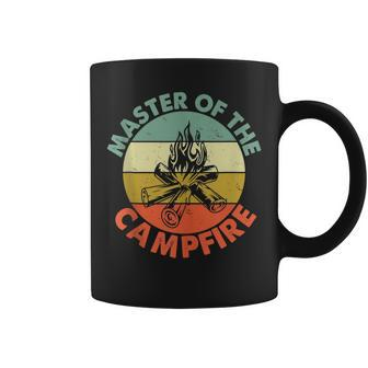 Master Of The Campfire Dad Camping Camping Dad Coffee Mug | Crazezy DE