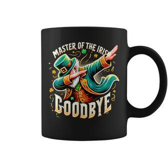 Master Of The Irish Goodbye Retro Irish Dabbing Clover Coffee Mug - Seseable