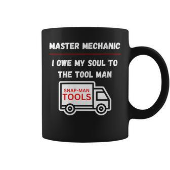 Master Mechanic I Owe My Soul Dad Mechanics Sarcastic Coffee Mug - Monsterry