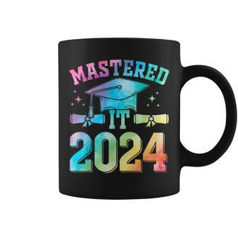 Mastered It 2024 Master Degree Graduation Tie Dye Coffee Mug - Thegiftio UK