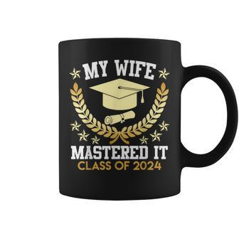 Master's Degree My Wife Mastered It Class Of 2024 Husbands Coffee Mug | Mazezy AU
