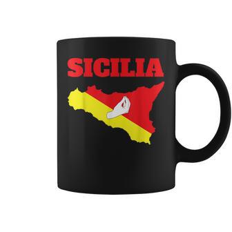 Mata Que Bella Sicilia Taza de café - Regaloses