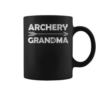 Matching Family Archery Grandma Arrow Target Team Coffee Mug | Mazezy