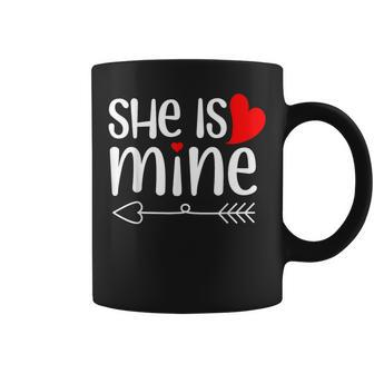 Matching His Hers He's Mine She's Mine Valentines Day Couple Coffee Mug - Seseable