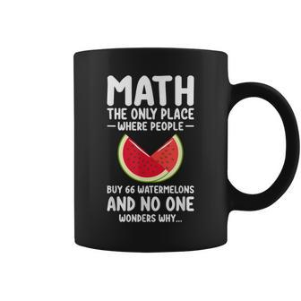 Math And Watermelons Mathematics Calculation Numbers Coffee Mug - Thegiftio UK