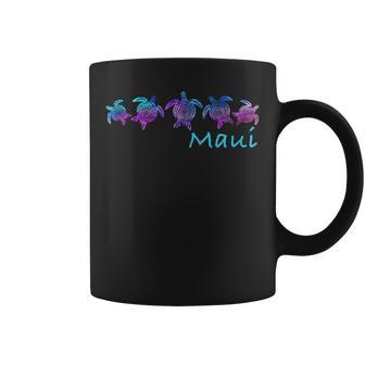 Maui Hawaii Beach Tribal Turtle Coffee Mug - Monsterry AU