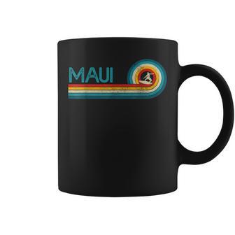 Maui Hawaii Surf Vintage Beach Surfer Surfing Coffee Mug - Monsterry AU