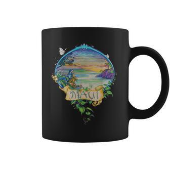 Maui Surf Vacation Vintage Retro Surfing Throwback Coffee Mug - Monsterry AU