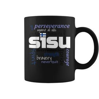 The Meaning Of Finnish Sisu Definition Novelty Coffee Mug - Monsterry UK