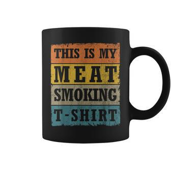 This Is My Meat Smoking Vintage Retro Bbq Grill Coffee Mug - Monsterry