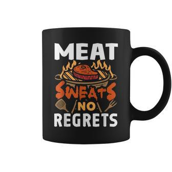 Meat Sweats No Regrets Barbecue Bbq Grill Bacon Coffee Mug - Monsterry