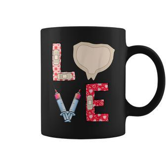 Medical Plaster Patch Wound Care Nurse Valentine's Day Coffee Mug - Seseable