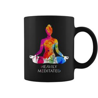 Meditation Heavily Meditated Yoga Coffee Mug | Mazezy