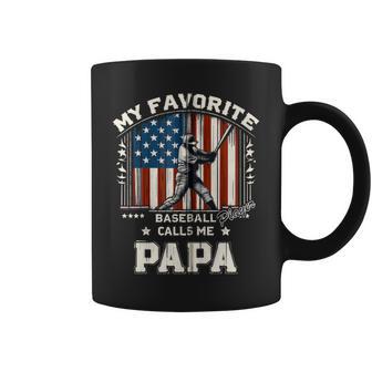 Mein Lieblings-Baseballspieler Nennt Mich Papa American Flag Dad Kapuzenjacke Tassen - Geschenkecke