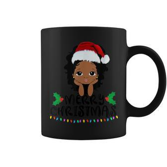 That Melanin Christmas Mrs Claus Santa Black Peeking Claus Coffee Mug | Mazezy
