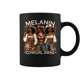 Melanin Cowgirls African Melanin Cowgirl Swag Black History Coffee Mug | Mazezy