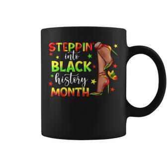 Melanin Girl Steppin Into Black History Month African Women Coffee Mug - Thegiftio UK