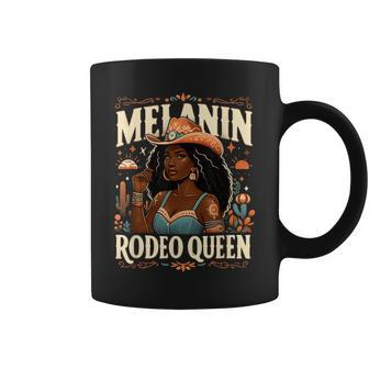 Melanin Rodeo Queen African-American Cowgirl Black Cowgirl Coffee Mug - Monsterry DE