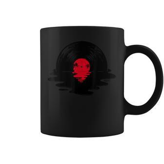 Melting Vinyl Record Sunset Coffee Mug - Monsterry CA