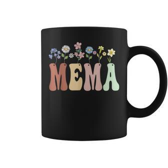 Mema Wildflower Floral Mema Coffee Mug - Monsterry