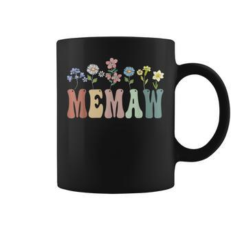 Memaw Wildflower Floral Memaw Coffee Mug - Seseable