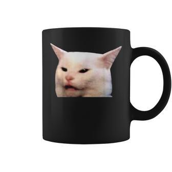 Meme Lover Woman Yelling At A Cat For Him & Her Coffee Mug | Crazezy CA