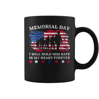 Memorial Day Usa Flag In My Heart Forever Remembrance Dad Coffee Mug - Monsterry AU