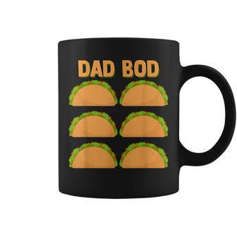 Men's Dad Bod Six 6 Pack Fake Muscle Tacos Abs Gym Coffee Mug - Monsterry