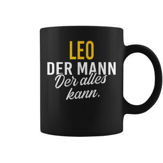 Men's Leo Der Mann Der Alles Kann Vorname Black Tassen - Seseable