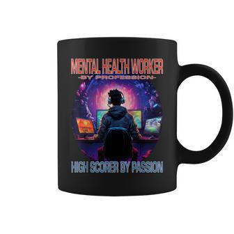 Mental Health Worker Gamer Fun Pun Gaming Coffee Mug - Monsterry UK