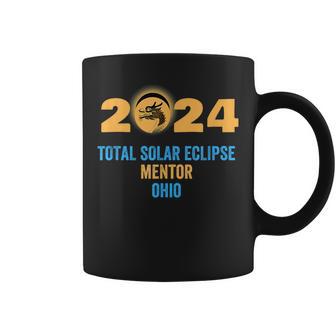 Mentor Ohio Total Solar Eclipse 2024 Dragon Year Coffee Mug - Monsterry UK