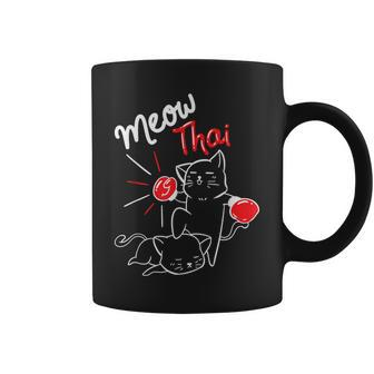 Meow Thai I Muay Thai Boxing I Muay Thai Coffee Mug - Monsterry CA