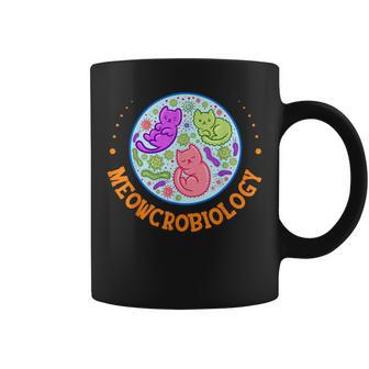 Meowcrobiology Cat Microbiology Science Biology Cat Lover Coffee Mug - Thegiftio UK